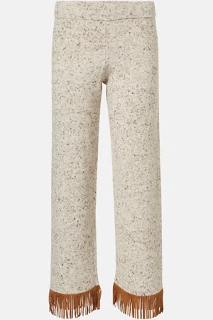 Alanui Dreamscape fringed wool-blend pants