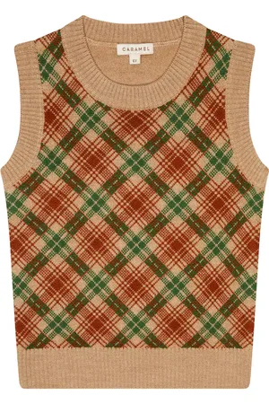 Caramel Maple wool sweater vest