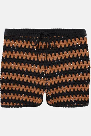 Staud Samara cotton crochet shorts