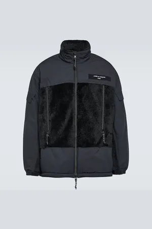 Comme des Garçons Paneled faux shearling jacket