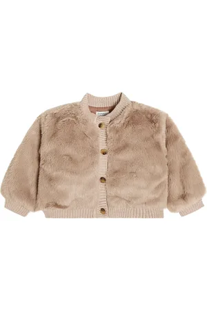 Donsje Baby Manita faux fur cardigan