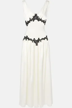GABRIELA HEARST Highland embroidered silk and wool gown