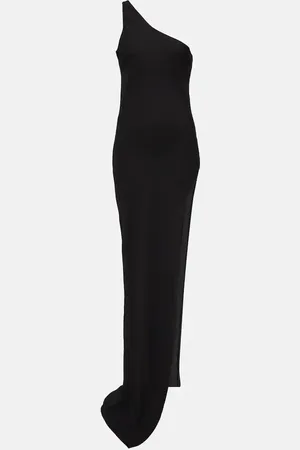 Monot One-shoulder chiffon maxi dress