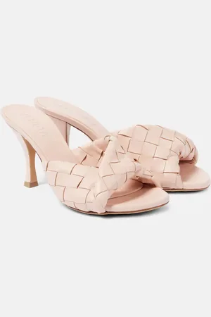 Bottega Veneta Blink 80 Intrecciato leather mules