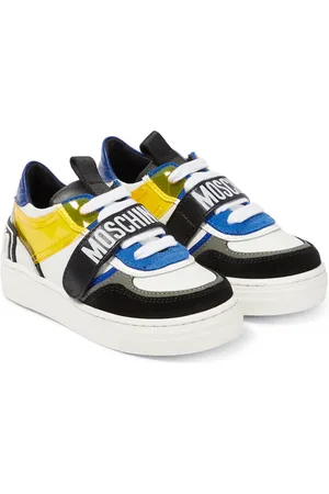 Moschino Logo paneled sneakers