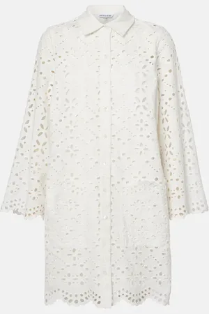 VERONICA BEARD Sumatra broderie anglaise cotton shirtdress
