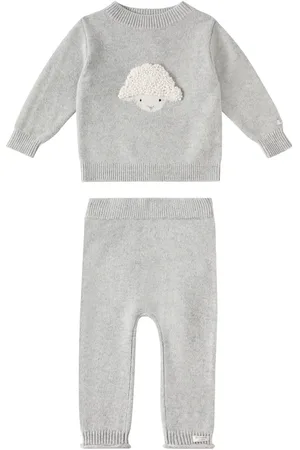 Donsje Baby Denn wool sweater and pants set