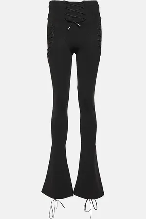 OFF-WHITE Laced cutout flared pants