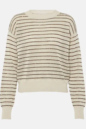 Brunello Cucinelli Striped cotton sweater
