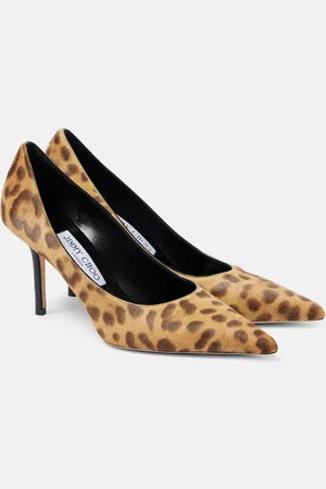 Jimmy Choo Leo 85 leopard-print calf hair pumps