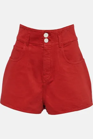 Alaïa High-rise cotton shorts