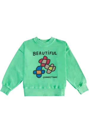 Jelly Mallow Flowers cotton sweatshirt