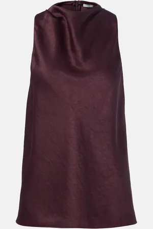 Vince Draped satin top