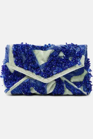 DRIES VAN NOTEN Embellished velvet clutch