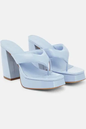 Gia Borghini Patent leather platform sandals