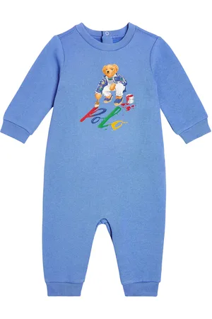 Ralph Lauren Baby Polo Bear cotton-blend onesie