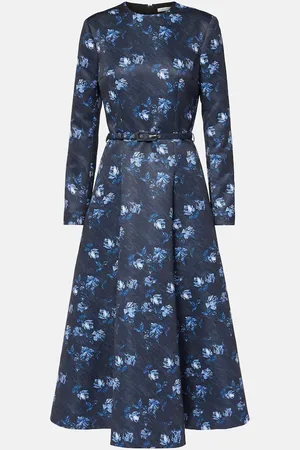 EMILIA WICKSTEAD Capucine floral taffeta faille cocktail dress
