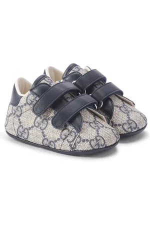Gucci Baby Ace GG Canvas booties