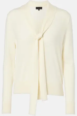NILI LOTAN Ayla tie-neck wool sweater
