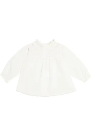 BONPOINT Baby Jelexi lace-trimmed cotton blouse