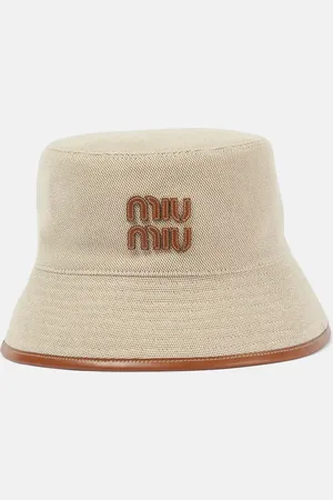 Miu Miu Logo canvas bucket hat