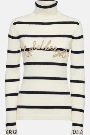 Goldbergh Mimi striped logo sweater