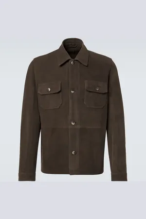 Frescobol Carioca Ravi suede overshirt