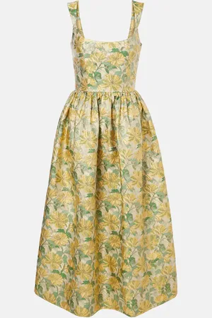 Markarian Floral lamÃ© jacquard gown