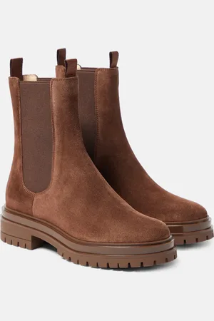 Gianvito Rossi Chester suede Chelsea boots