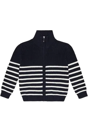 Il gufo Striped cotton sweater