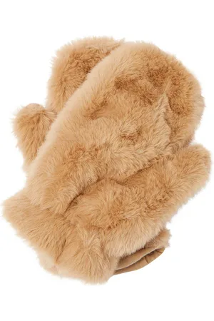 Il gufo Faux fur mittens