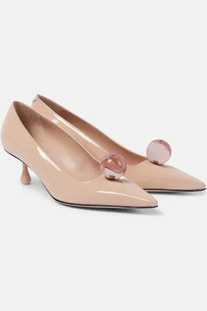Jimmy Choo Orb 50 embellished patent leather pumps