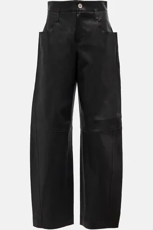 Stouls Cassidy high-rise wide-leg suede pants