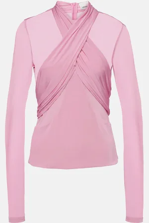 Isabel Marant Resly draped semi-sheer jersey top