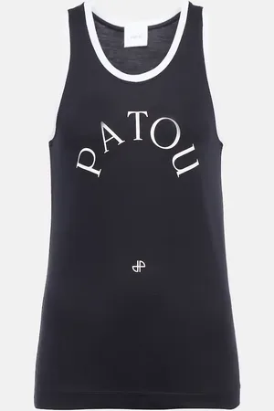 Patou Logo cotton tank top