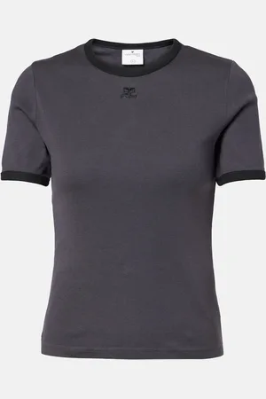 Courrèges Signature cotton jersey T-shirt