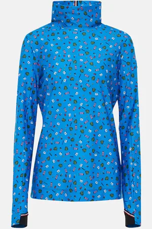 Moncler X Naj-Oleari 3 Moncler Grenoble printed turtleneck ski top