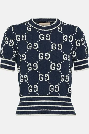Gucci GG jacquard cotton-blend top