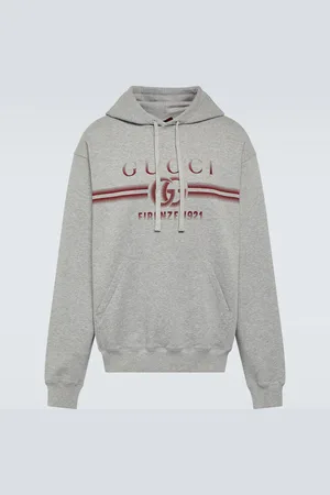 Gucci Logo cotton jersey hoodie