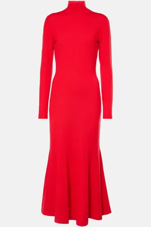 Carolina Herrera Wool turtleneck midi dress