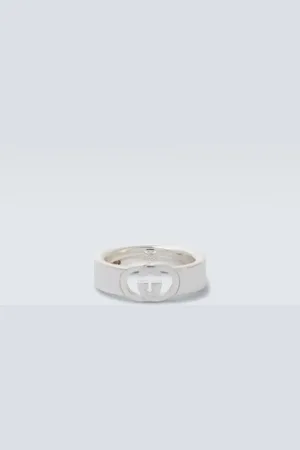 Gucci Interlocking G sterling silver ring