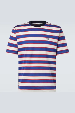 Prada Striped cotton jersey T-shirt