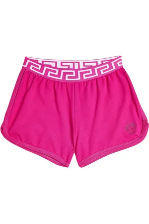 VERSACE Greca cotton-blend jersey shorts