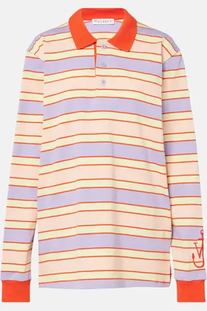 J.W.Anderson Striped cotton polo shirt