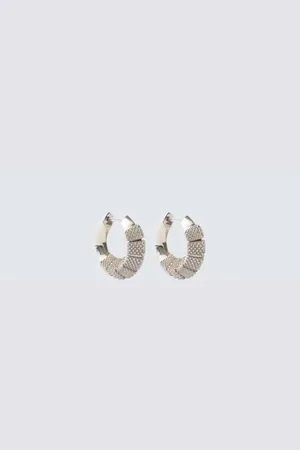 Bottega Veneta Sterling silver hoop earrings