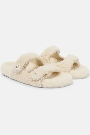 Jimmy Choo Fayence shearling sandals