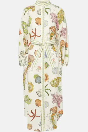 ALÉMAIS Sea linen shirt dress