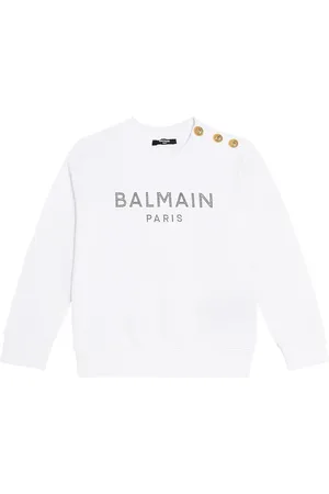 Balmain Logo cotton jersey sweatshirt