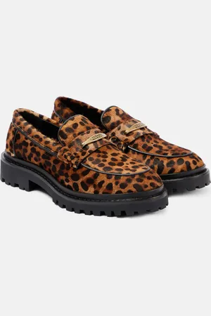 Isabel Marant Frezza leopard-print calf hair loafers