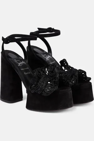 Christian Louboutin Deia Frou Alta macramÃ© sandals